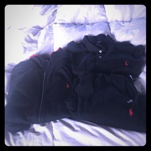 Black Polo Ralph Lauren Tracksuit with polo shirt